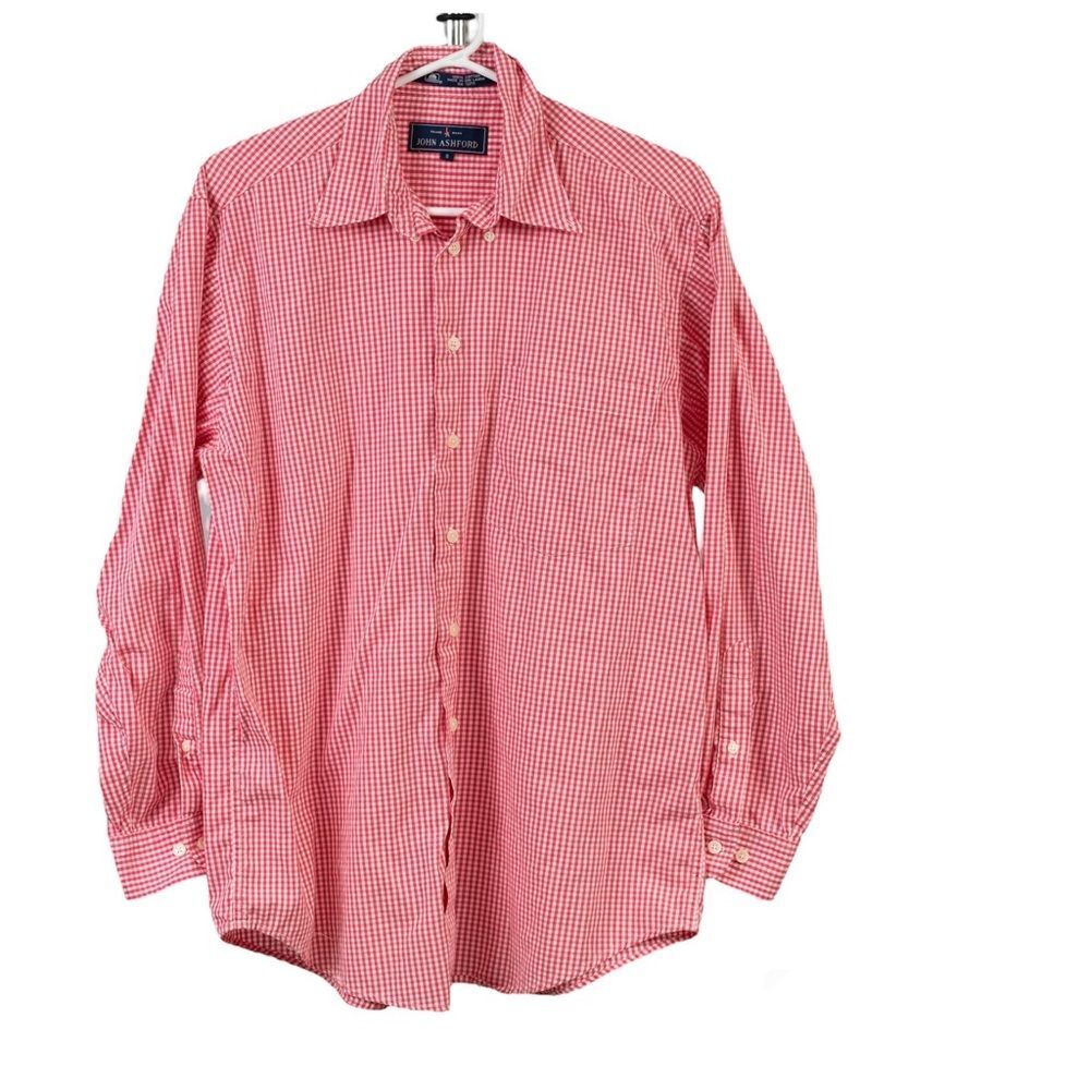 John Ashford pink buttons down shirt size S
